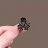 Presilha de Garra Mini Brilhante com Garra de Diamante Estilo Coreano, Piranha Pequena Delicada com Strass para Mechas, Presilha Lateral de Princesa para Mulheres com Pérolas