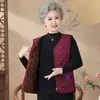 Chaleco de Abuela Invierno Más Terciopelo Más Algodón Chaleco para Personas Mayores Ropa Cálida para Señora Mayor Conjunto de Mamá Chaleco Exterior
