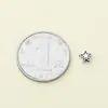 Cuentas de estrella de cinco puntas lindas estilo Ins s925 plata esterlina estrellas cuentas plateadas cuentas sueltas diy cuerda trenzada con cuentas accesorios plateados
