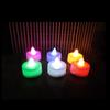 Ventas del fabricante vela luminosa vela electrónica LED vela pequeña de té luz de color vela de té decoración navideña decoración de boda