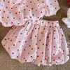 Conjunto de Verano para Niñas 26 Estilos Nuevos para Niños Pequeños, Dulce Top sin Mangas de Lunares, Chaleco y Shorts Florales Conjunto de Dos Piezas