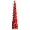 Árbol de Navidad Cónico de Lentejuelas Rojo Rosa Más Vendido de Amazon, Fácil de Doblar y Guardar, Adecuado para Accesorios de Decoración de Escena de Dormitorio y Sala de Estar