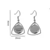 Ganchos Base para Aretes de Acero Inoxidable con Patrones Geométricos Electroplateados al Vacío, Colgantes para Aretes, Marcos Hechos a Mano para DIY