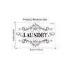 Ph2705 Bienvenido Baño Lavandería Familia Señal en Inglés Pegatina para Puerta Transfronteriza Extraíble Decorativa Pegatina para Puerta