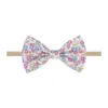 Faixa de Cabelo Floral com Laço Estilo Retrô Europeia e Americana Pequena Fresca e Simples Faixa de Cabelo Infantil Headband Fabricante Transfronteiriço
