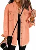 Chaqueta Camisa de Mezclilla Lavada Transfronteriza Otoño e Invierno 2024 Abrigo con Dobladillo Deshilachado Estilo Casual Cómodo Corte Holgado