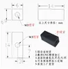 Conector de barra de barramento de alumínio de tira longa de 4 furos M4 M3 junta flexível acoplamento quadro de ponte junta adaptador de fixação de máquina