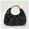Bolsa Nuvem Plissada de Cor Sólida High-End 2026 Nova Tendência Moda Feminina Estilo Nicho Bolsa de Mão Bolsa de Festa