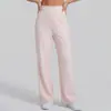 Pantalones casuales holgados de pierna ancha que hacen que las piernas se vean rectas, pantalones de yoga ligeros y cómodos con un efecto adelgazante y caída, pantalones de pierna recta