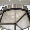 Máquina de cortina de ar em arco circular com porta giratória de fábrica Yichang Jinchen, pequena cortina de ar com aquecimento elétrico de baixo ruído e isolamento de vento