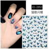 Pegatinas para Uñas de Arena Líquida Plateada Mariposa Retro de Moda Pegatinas Decorativas de Mariposa Adhesivas de Lujo de Alta Gama