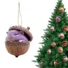 Decorações de Natal Esquilo Castanho Ouriço Transfronteiriças Enfeites para Árvore de Natal Acrílico Impresso Plano 2D