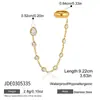 Pendientes de Acero Inoxidable con Borlas Silenciosos y Delicados Joyería para Orejas de Lujo Ligero Gama Alta Pinzas para Orejas Sin Perforación Pendientes de Acero de Titanio Resistentes al Color Accesorios