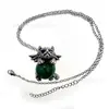 Temu Producto Nuevo Más Vendido Colgante de Tigre Pequeño Heterocromático Tendencia Colgante de Piedra Natural Cristal Ágata Piedra Collar Colgante