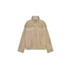 Fabricante mayorista de ropa de mujer transfronteriza 2025 nueva moda casual chaqueta de cuero con textura de gamuza acolchada en los hombros