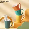 Taza de plástico simple para enjuague bucal al por mayor 2 yuanes tienda departamental taza de plástico para lavar baño del hogar taza de plástico para adulto para cepillarse enjuague bucal