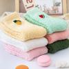 Meias de Lã Coral Novas para Outono e Inverno Meias Japonesas de Frutas Espessas Quentes para Mulheres para Chão e Dormir Zhuji