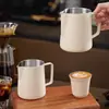 Boca Puntiaguda Acero Inoxidable 304 Taza para Arte Latte Café Cilindro para Arte Latte Máquina de Café Profesional Taza para Espumar Leche Utensilios
