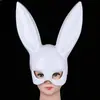 Máscara de Halloween Navidad Accesorios de Disfraz para Fiesta de Graduación Máscara de Orejas de Conejo HP Una Máscara de Conejita Hermana