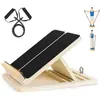 Fortalecedor de Tobillo de Madera Tabla de Equilibrio Tabla para Pie de una Sola Pierna Entrenador de Equilibrio de Arco Camilla Estiradora para Corrección de Fascitis Plantar