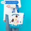 Bolsas de Mano Tejidas Personalizadas Transfronterizas en Stock, Bolsas de Compras Tejidas Regalo Creativo, Bolsas Tejidas Impermeables Laminadas de Gran Capacidad