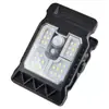 Luz solar de clip para exteriores para uso doméstico, luz inteligente con sensor de luz para jardín y patio, impermeable, luz de calle con sensor de movimiento corporal integrado
