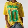 Top de Verano 2026 para Mujer de Manga Corta Estampado de Letras Bandera de Argentina Top Verde Camiseta del Mundial