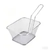 Cesta de acero inoxidable para papas fritas, cesta para comida occidental, cesta para bocadillos, cesta de malla frita, rejilla para sellado de aceite