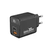Nuevo cargador digital de pantalla cuadrada transfronterizo con carga rápida de doble puerto A+C, adecuado para cargar teléfonos Apple, Samsung y Huawei