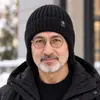 Nuevo Gorro de Punto con Forro de Lana para Calentar las Orejas, Gorro de Lana Engrosado a Prueba de Frío Invernal, Gorro de Punto para Proteger el Cuello de Personas de Mediana Edad y Adultos Mayores