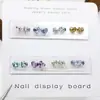 Rinestones Geométricos en Forma de Corazón para Uñas Dongzhou 6*5.3mm Accesorios para Pendientes DIY Corazón de Melocotón Brillante Decoraciones de Uñas Portátiles