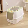 Bandeja de arena para gatos extragrande, tamaño gigante, completamente cerrada, inodoro para gatos anti-salpicaduras, a prueba de olores, esterilizante y desodorizante, artículos para mascotas para comercio transfronterizo