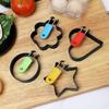 Mango de Silicona Acero Inoxidable Molde para Huevo Frito Sartén Antiadherente Forma de Corazón Modelo para Huevo Frito Huevo Pochado Pastel de Carne Fácil de Desmoldar Huevo Frito Frito