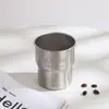 Taza de café para acampar al aire libre de acero inoxidable 304 de alto valor de color, de una sola capa, vaso de cerveza, vaso para bebidas frías con logo impreso
