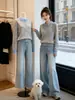 Estilo Francés Suave Cuello Solapa Bloque de Color Patchwork Manga Larga Tejido de Punto Mujer 2026 Otoño/Invierno Nuevo Suéter Casual A14640