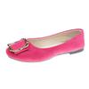 Moda Nueva Primavera y Otoño 2026 Zapatos de Mujer Cómodos de Punta Cuadrada Talla Grande Zapatos Planos con Hebilla Cuadrada Zapatos de Mujer Individuales Exportación Multicolores Talla 43
