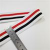 Spot 4cm vermelho, branco e azul cor cor listras elástico alta elástica grossa underwear cintura jacquard cinto