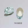 Dongzhou Diamante 12*8 Corte de Fuegos Artificiales Ovalado Diamante para Uñas Super Brillante Cristal K9 de Alta Calidad Forma de Dan Diamante con Base Puntiaguda Accesorios para Uñas