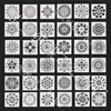 Nueva Plantilla Auxiliar de Pintura Mandala para Comercio Exterior, Plantilla para Pared con Spray, Tablero de Dibujo de Flores con Spray, Plantilla Hueca DIY para Niños
