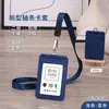 Portatarjetas de Cuero Genuino Personalizado, Estuche de Cuero para Credencial de Empleado, Cordón Personalizado, Portatarjeta de Identificación, Tarjeta de Comedor Estudiantil, Credencial de Trabajo