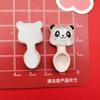 Dibujos Animados Transparente Personaje Café Comida Juguete Panda Resina Accesorios DIY Funda para Teléfono Horquilla Pinza para el Cabello Vaso de Agua Accesorio Pegatinas