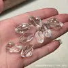 Cristal Branco Piezoelétrico Botão Acompanhante Contas Cilindro Balas de Gelatina Pulseira com Formato Especial Pulseira Colar Acessórios para Joias DIY