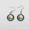 Pingente Diamante Redondo Nbl Basquete Pingente Golden State Warriors Colar Pingente Equipe de Basquete Fabricante Spot