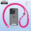 Cordón para Teléfono de Cuello Portátil Cruzado de 8 mm Hebilla Metálica de Alto Grado Ajustable Espaciador Correa para Cámara Anti-Pérdida para Exteriores