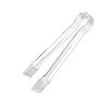 Pinza para hielo transparente de plástico pinza para hielo dentada de acero inoxidable pinza para comida para buffet de bar ktv mini pinza para hielo de plástico