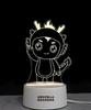 Luminária de cabeceira criativa luz noturna empresa de seguros presente promocional presente pequena luminária de mesa LOGOTIPO personalizado