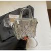 Bolsa Feminina de Ombro Único, Nova Moda Tendência 2026 Bolsa Acolchoada com Corrente de Grande Capacidade, Bolsa Transversal Estilosa tipo Balde