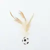 Juguete Popular para Gatos Transfronterizo, Pelota Saltarina con Plumas para Autoentretenimiento y Alivio del Aburrimiento, Pelota Interactiva para Lanzar, Nuevo Juguete para Mascotas al por Mayor