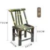 Muebles de bambú silla de bambú silla de bambú clásica silla de bambú tejida a mano para el hogar Silla de bambú para té taburete bajo tejido