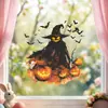 Yanxi YX-JD0174 Pegatinas Transfronterizas de Halloween, Sin Adhesivo, Removibles, Espantapájaros, Cabeza de Calabaza, Murciélago, Pegatinas Electrostáticas
